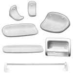 طقم اكسسوارات 6 قطع خزف موديل ستديو من أيديال ستاندرد